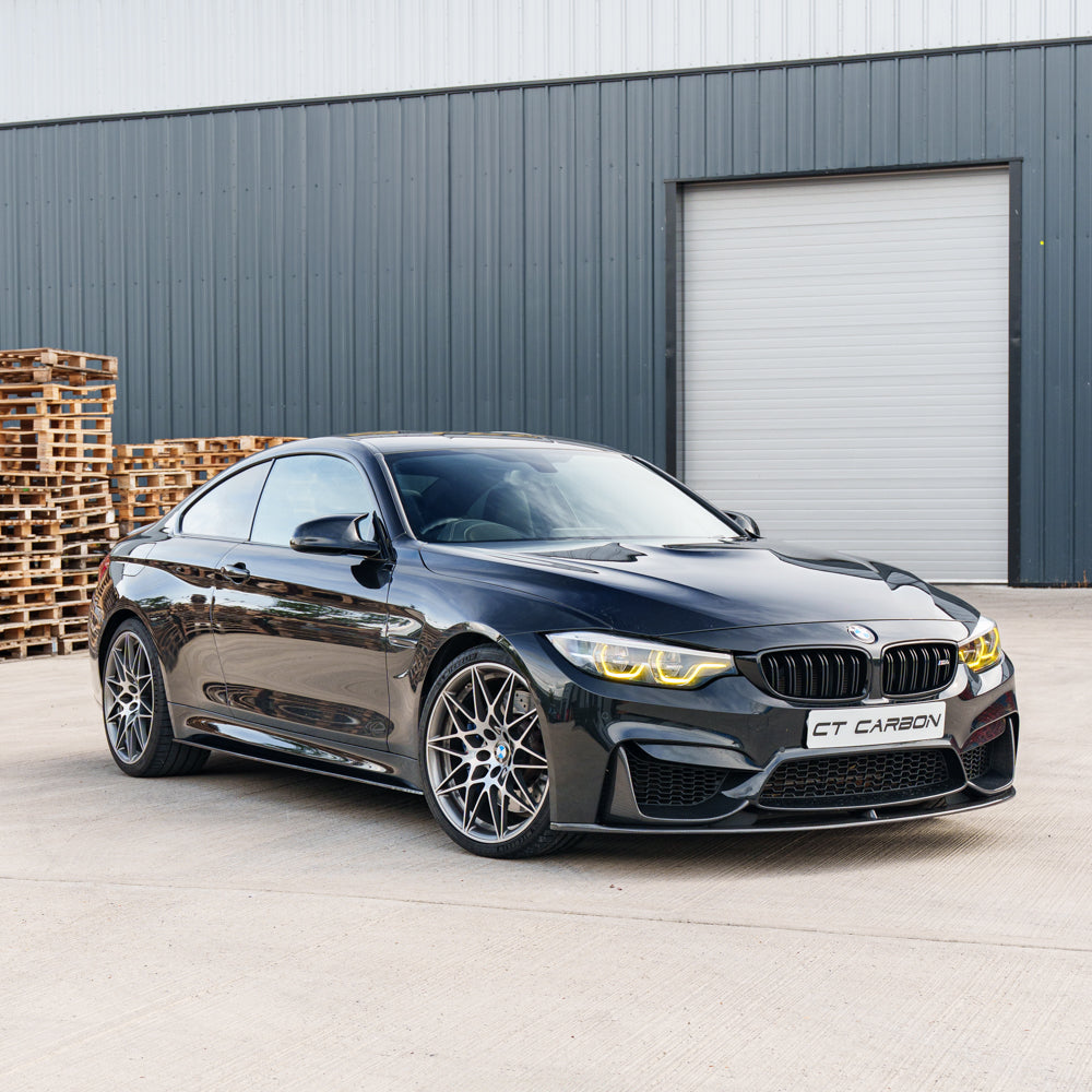 BMW M4 (F82) COUPE FULL CARBON FIBRE KIT - V1-Kit-CT CARBON-CT Carbon - High-quality carbon fiber and gloss black aerodynamic parts for premium sports and luxury vehicles.