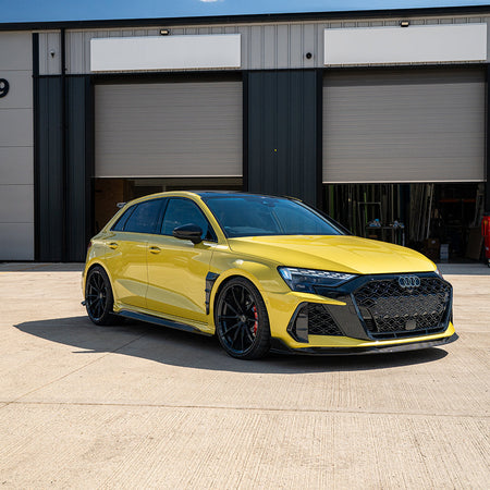AUDI RS3 8Y 2025+ FACELIFT SPORTBACK FULL CARBON FIBRE KIT - CT DESIGN V2-Kit-CT CARBON-CT Carbon - High-quality carbon fiber and gloss black aerodynamic parts for premium sports and luxury vehicles.