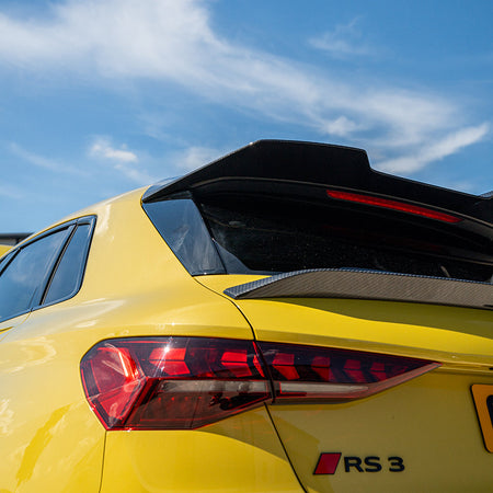 AUDI RS3 8Y 2025+ FACELIFT SPORTBACK FULL CARBON FIBRE KIT - CT DESIGN V2-Kit-CT CARBON-CT Carbon - High-quality carbon fiber and gloss black aerodynamic parts for premium sports and luxury vehicles.