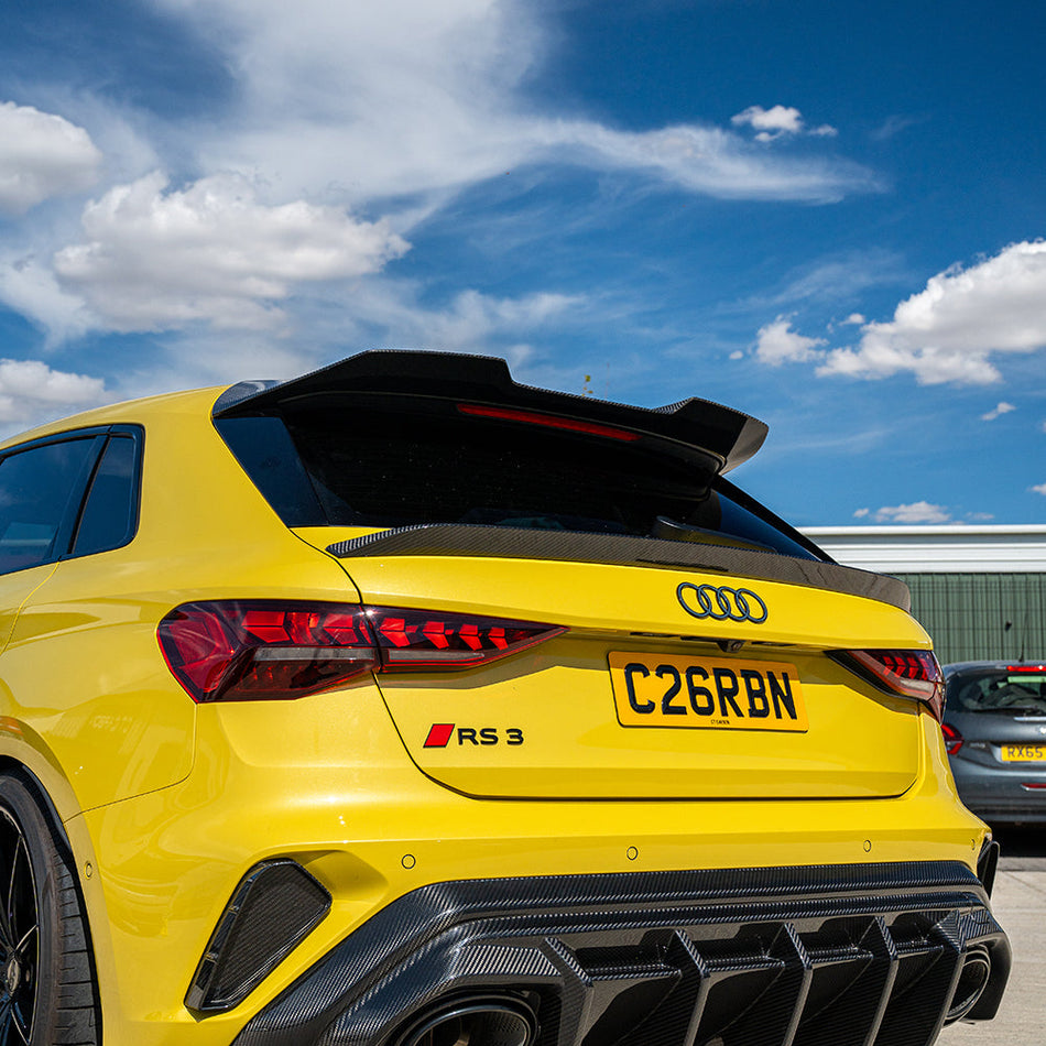 AUDI A3/S3/RS3 8Y 2022+ SPORTBACK CARBON FIBRE MIDDLE SPOILER - CT DESIGN