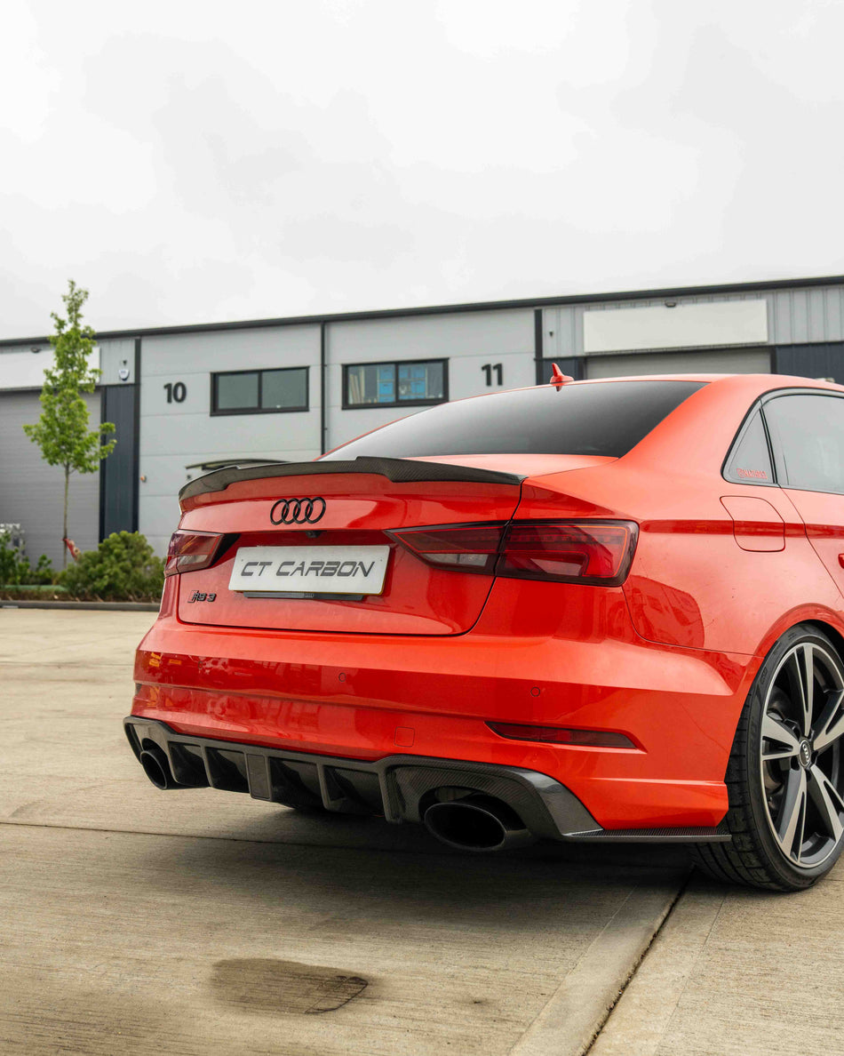 AUDI A3 S3 RS3 8V SALOON CARBON FIBRE SPOILER - V STYLE