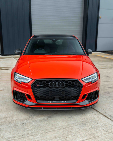 AUDI RS3 8V FACELIFT CARBON FIBRE BUMPER TRIM-Accessories-CT CARBON-CT Carbon - High-quality carbon fiber and gloss black aerodynamic parts for premium sports and luxury vehicles.