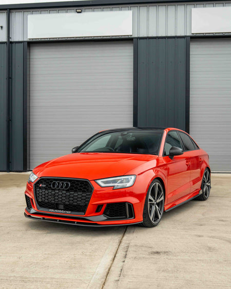 AUDI RS3 8V FACELIFT CARBON FIBRE BUMPER TRIM-Accessories-CT CARBON-CT Carbon - High-quality carbon fiber and gloss black aerodynamic parts for premium sports and luxury vehicles.