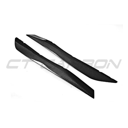 AUDI A5/S5/RS5 B9 COUPE 2016-2019 CARBON FIBRE HEADLIGHT EYEBROWS-Accessories-CT CARBON-CT Carbon - High-quality carbon fiber and gloss black aerodynamic parts for premium sports and luxury vehicles.