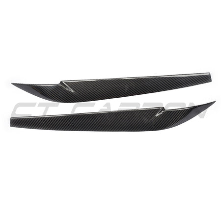 BMW F15/F16 X5/X6 2014-2018 CARBON FIBRE HEADLIGHT EYEBROWS-Accessories-CT CARBON-CT Carbon - High-quality carbon fiber and gloss black aerodynamic parts for premium sports and luxury vehicles.