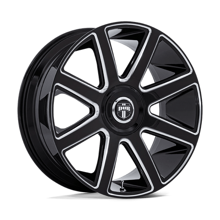DUB 1PC DC273 PULL 24x9 ET15 5x115/120 Gloss Black Milled