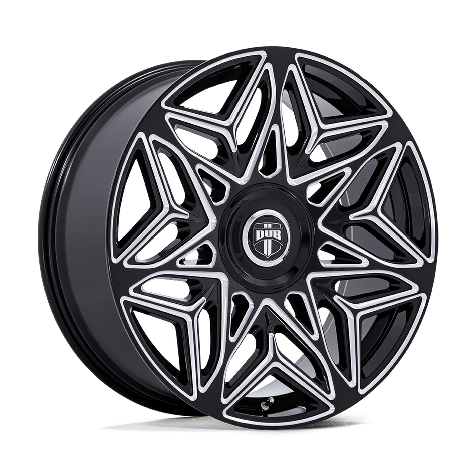 DUB 1PC DC274 ANOMALY 24x10 ET15 BLANK Gloss Black Milled