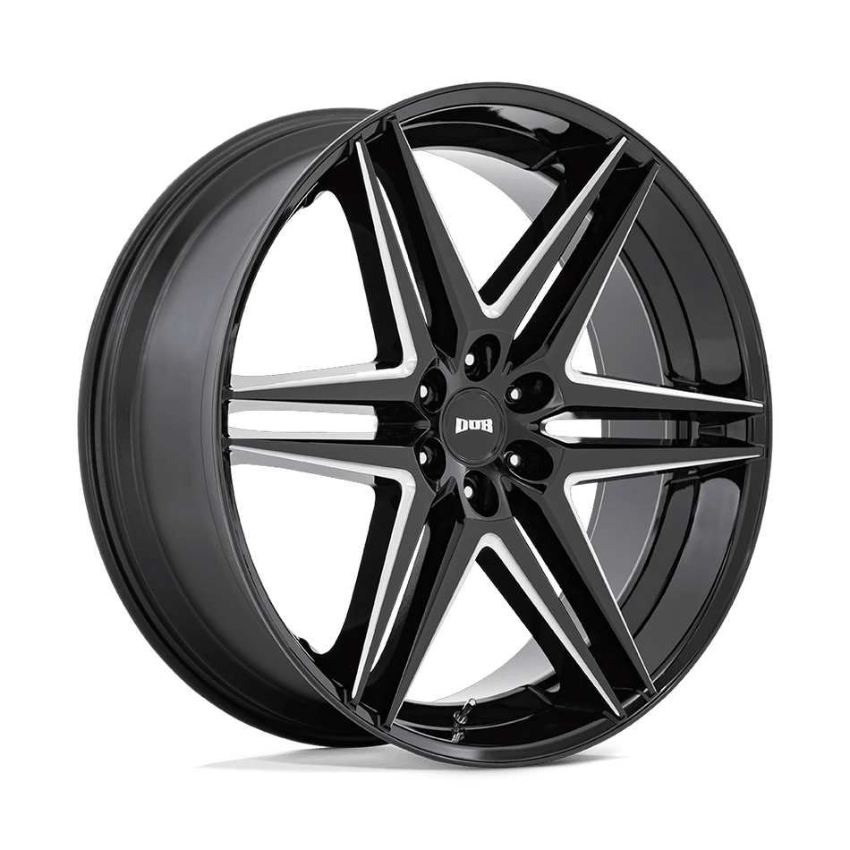 DUB 1PC S267 DIRTY DOG 26x10 ET25 6x139.7 Gloss Black Milled