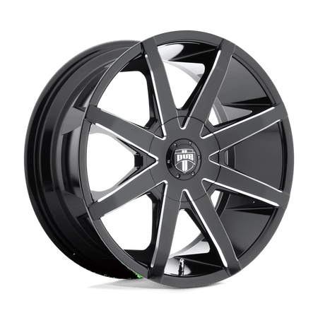 DUB 1PC S109 PUSH 20x8.5 ET30 5x112 Gloss Black Milled