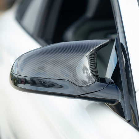 BMW F80/F82/F83/F87 M2C/M3/M4 CARBON FIBRE MIRRORS (RHD ONLY)-Accessories-CT CARBON-CT Carbon - High-quality carbon fiber and gloss black aerodynamic parts for premium sports and luxury vehicles.