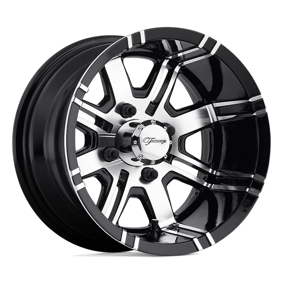 Fairway Alloys FA119 AGGRESSOR UTV 12x7 ET-40 4x101.6 Machined Gloss Black