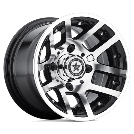 Fairway Alloys FA121 ILLUSION UTV 10x7 ET-25 4x101.6 Machined Gloss Black