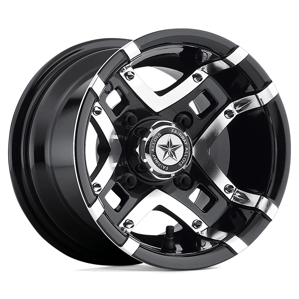 Fairway Alloys FA123 PRESTIGE UTV 10x7 ET-25 4x101.6 Gloss Black Machined
