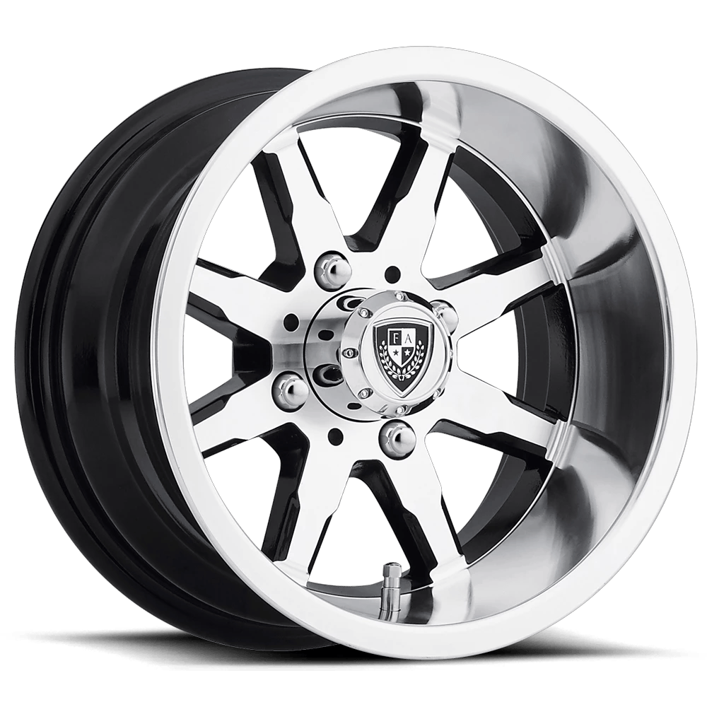 Fairway Alloys FA142 SHIFT UTV 12x6 ET-30 4x101.6 Machined Gloss Black