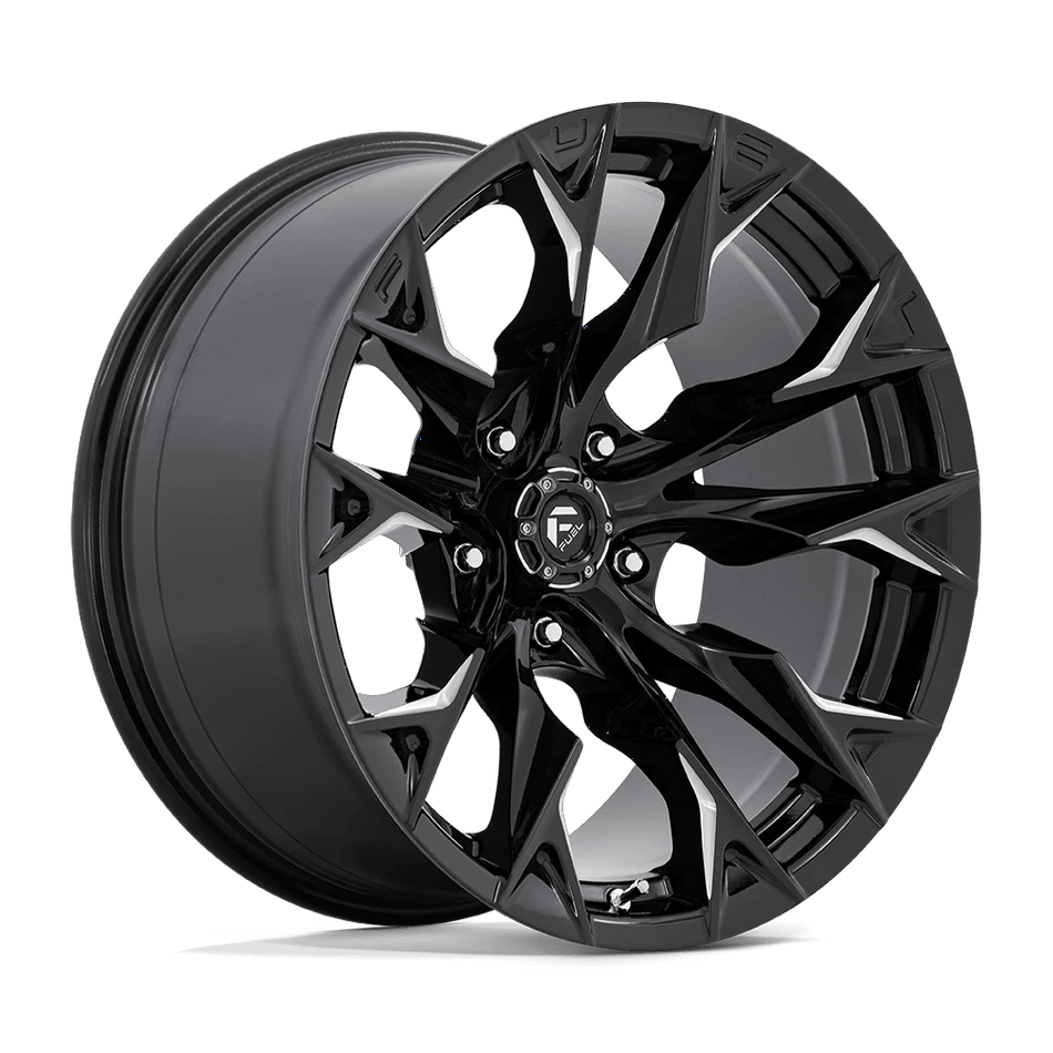 Fuel 1PC D803 FLAME 20x10 ET-18 5x127 Gloss Black Milled