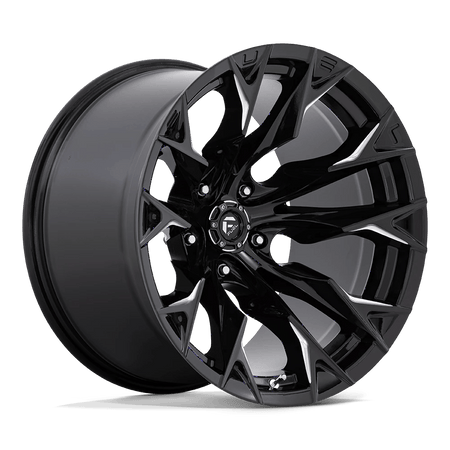 Fuel 1PC D803 FLAME 20x12 ET-44 5x139.7 Gloss Black Milled