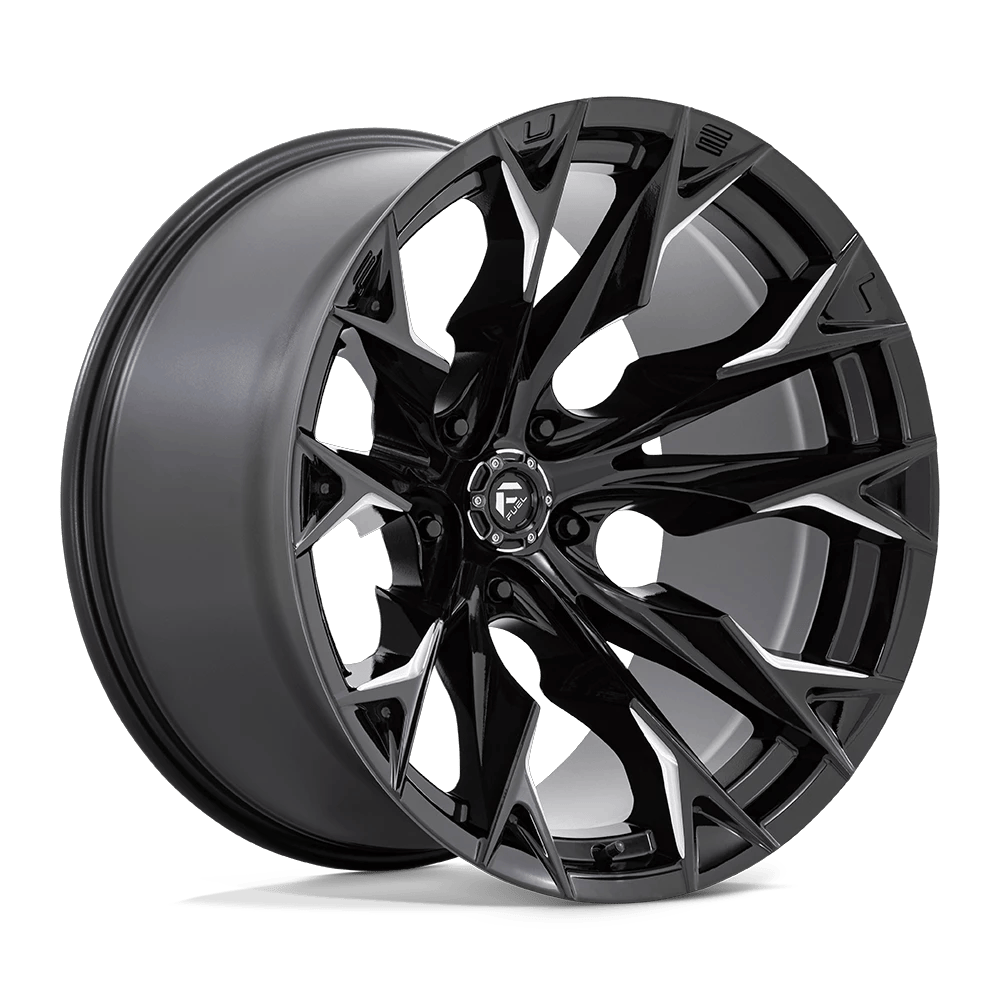 Fuel 1PC D803 FLAME 22x12 ET-44 5x127 Gloss Black Milled