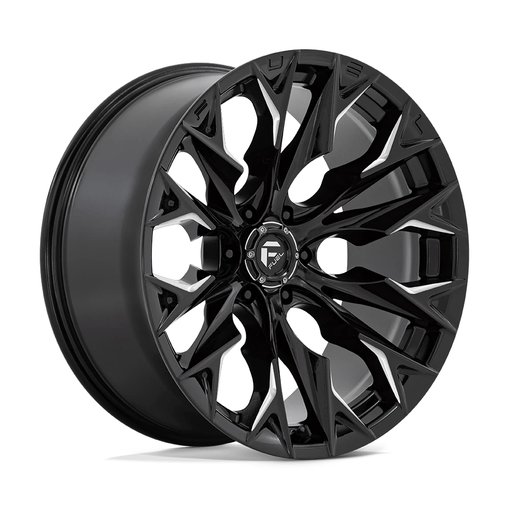 Fuel 1PC D803 FLAME 22x10 ET-18 6x139.7 Gloss Black Milled