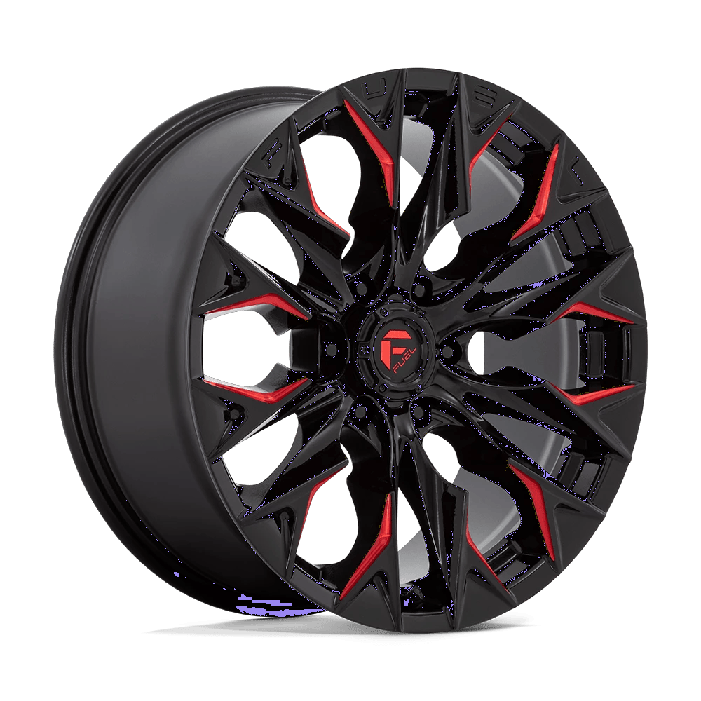Fuel 1PC D823 FLAME 20x9 ET20 6x135 Gloss Black Milled w/ Candy Red