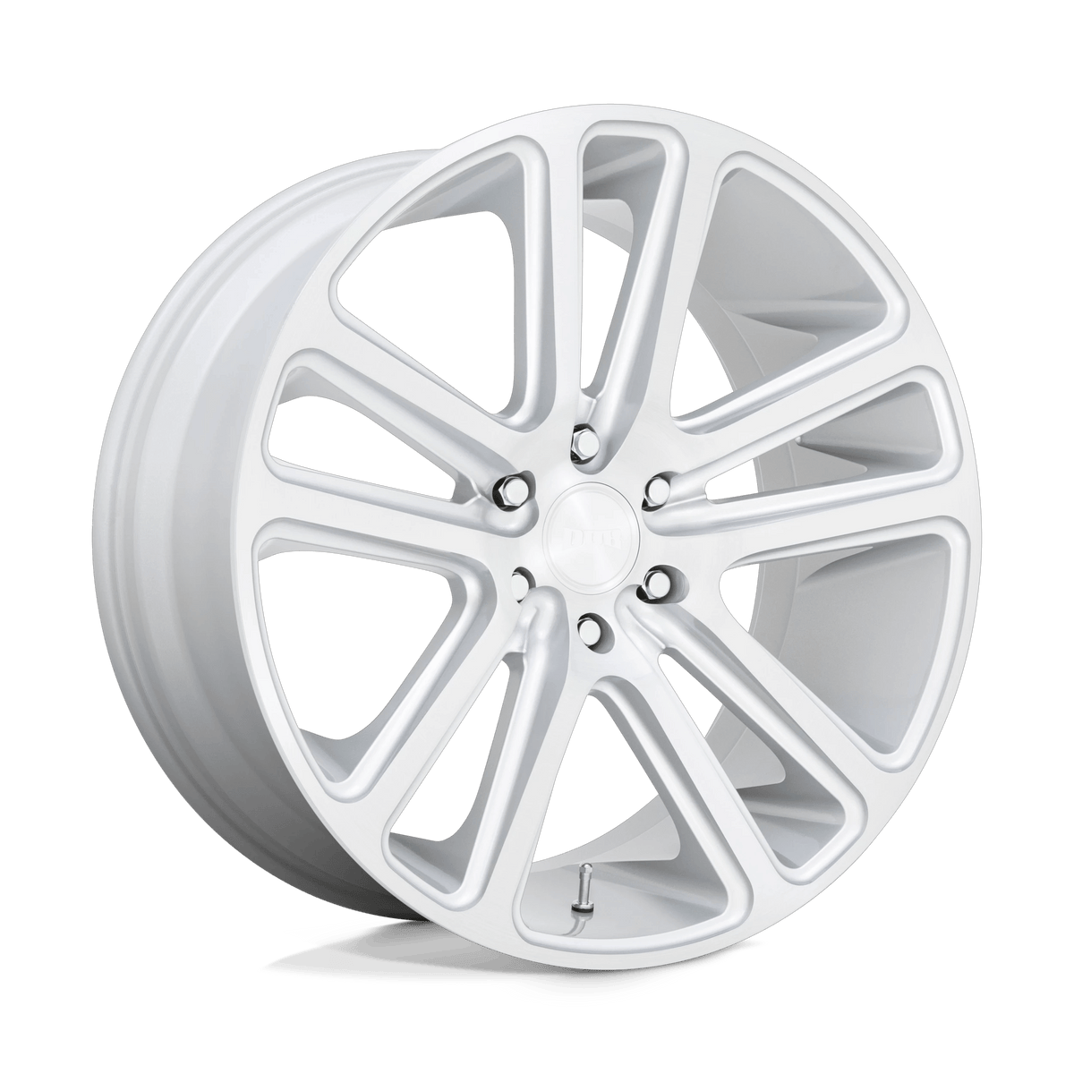 DUB 1PC S257 FLEX 22x9.5 ET20 5x115 Gloss Silver w/ Brushed Face