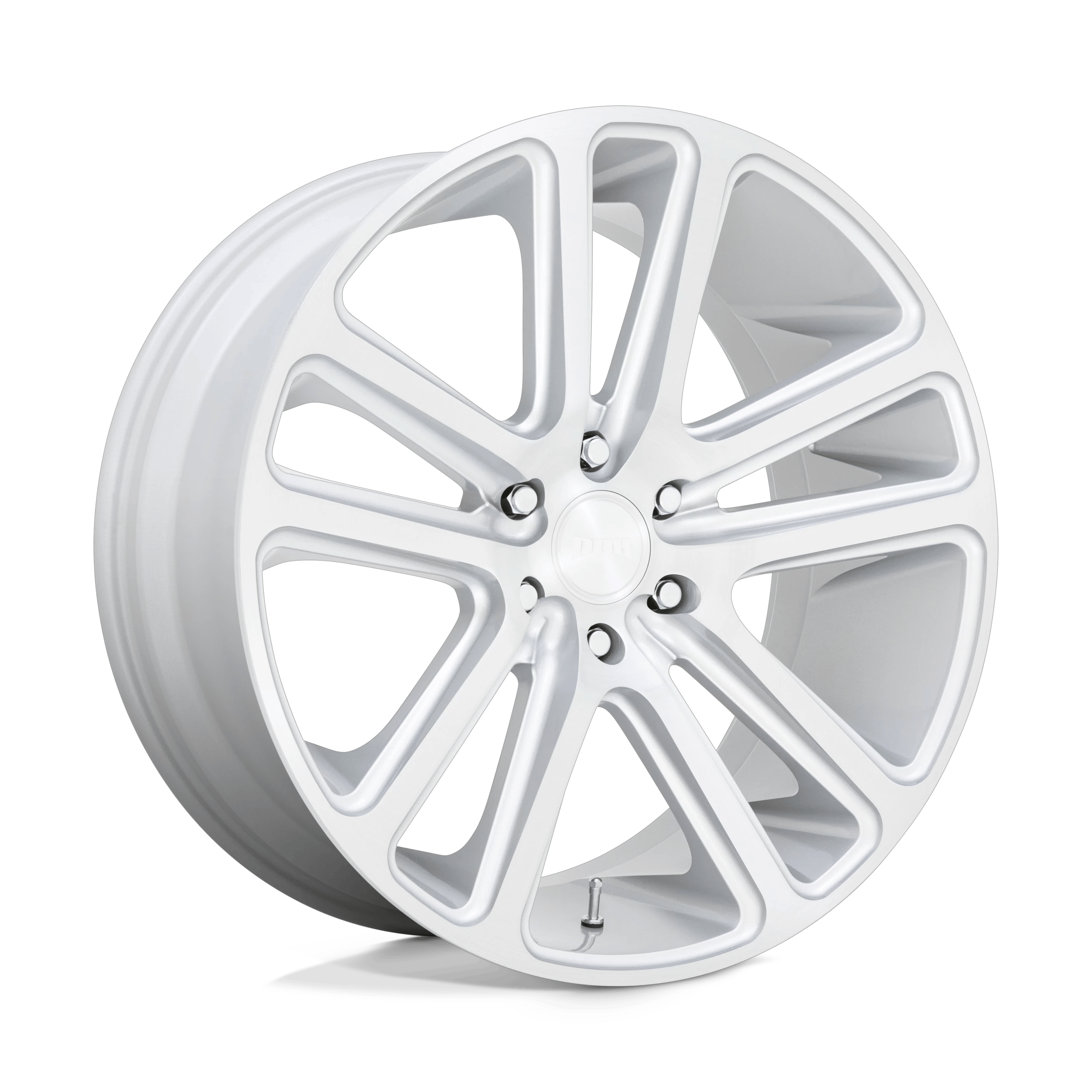 DUB 1PC S257 FLEX 24x10 ET30 6x139.7 Gloss Silver w/ Brushed Face