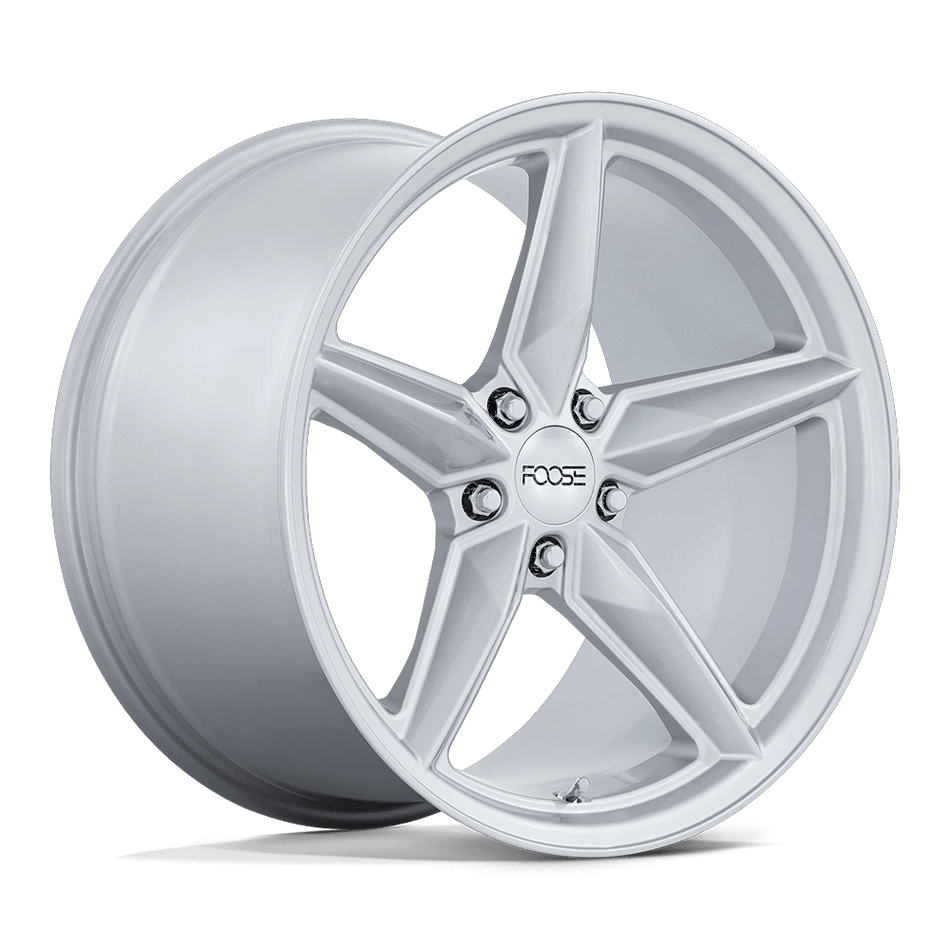 Foose 1PC F174 CF8 20x11 ET50 5x114.3 Gloss Silver