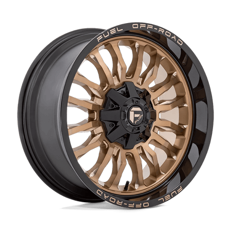 Fuel 1PC D797 ARC 22x10 ET-18 8x170 Platinum Bronze w/ Black Lip