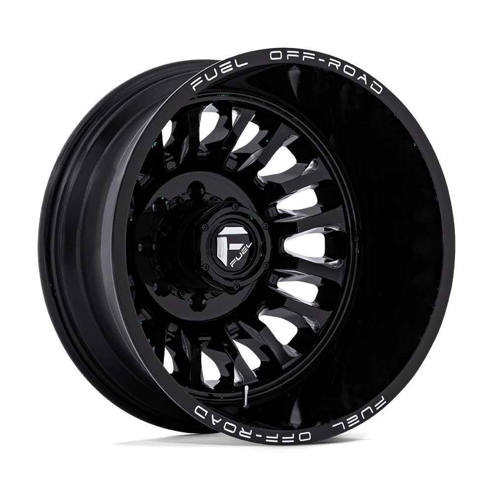 Fuel 1PC D868 ARC DUALLY 20x8.25 ET-201 8x210 Gloss Black Milled