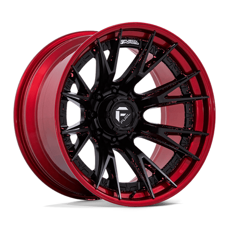 Fuel 1PC FC402 CATALYST 20x10 ET-18 8x170 Matte Black w/ Candy Red Lip