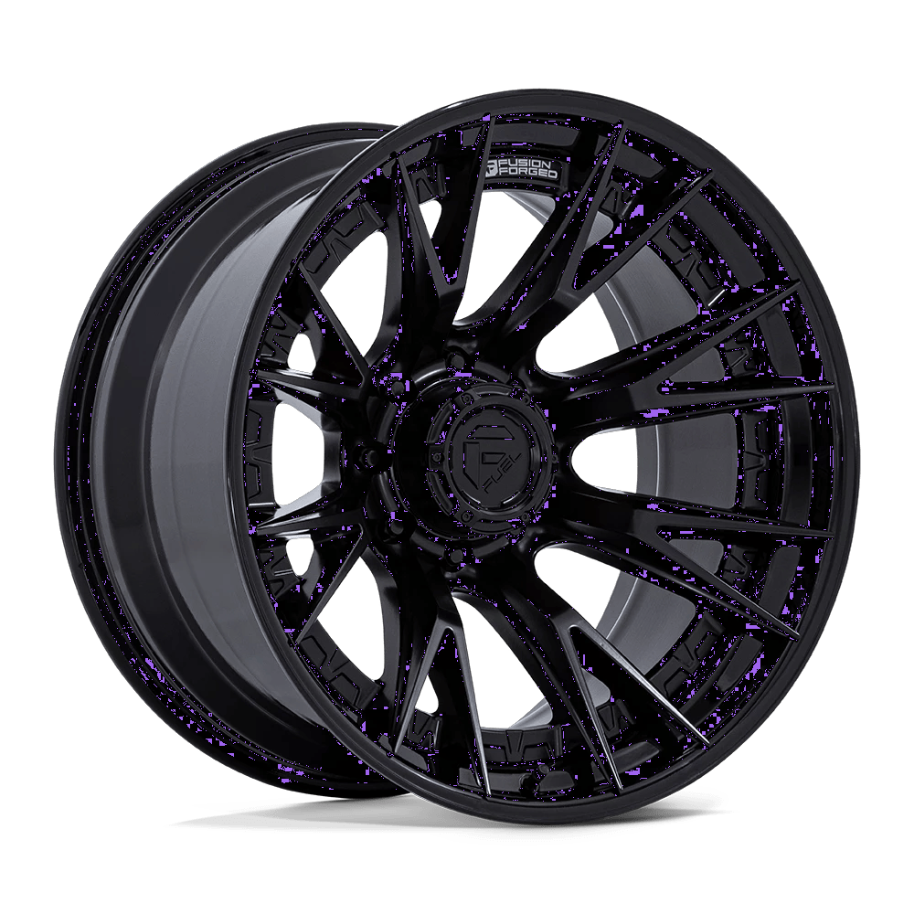 Fuel 1PC FC402 CATALYST 22x12 ET-44 8x170 Matte Black w/ Gloss Black Lip