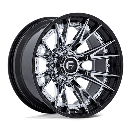 Fuel 1PC FC402 CATALYST 22x12 ET-44 8x180 Chrome w/ Gloss Black Lip