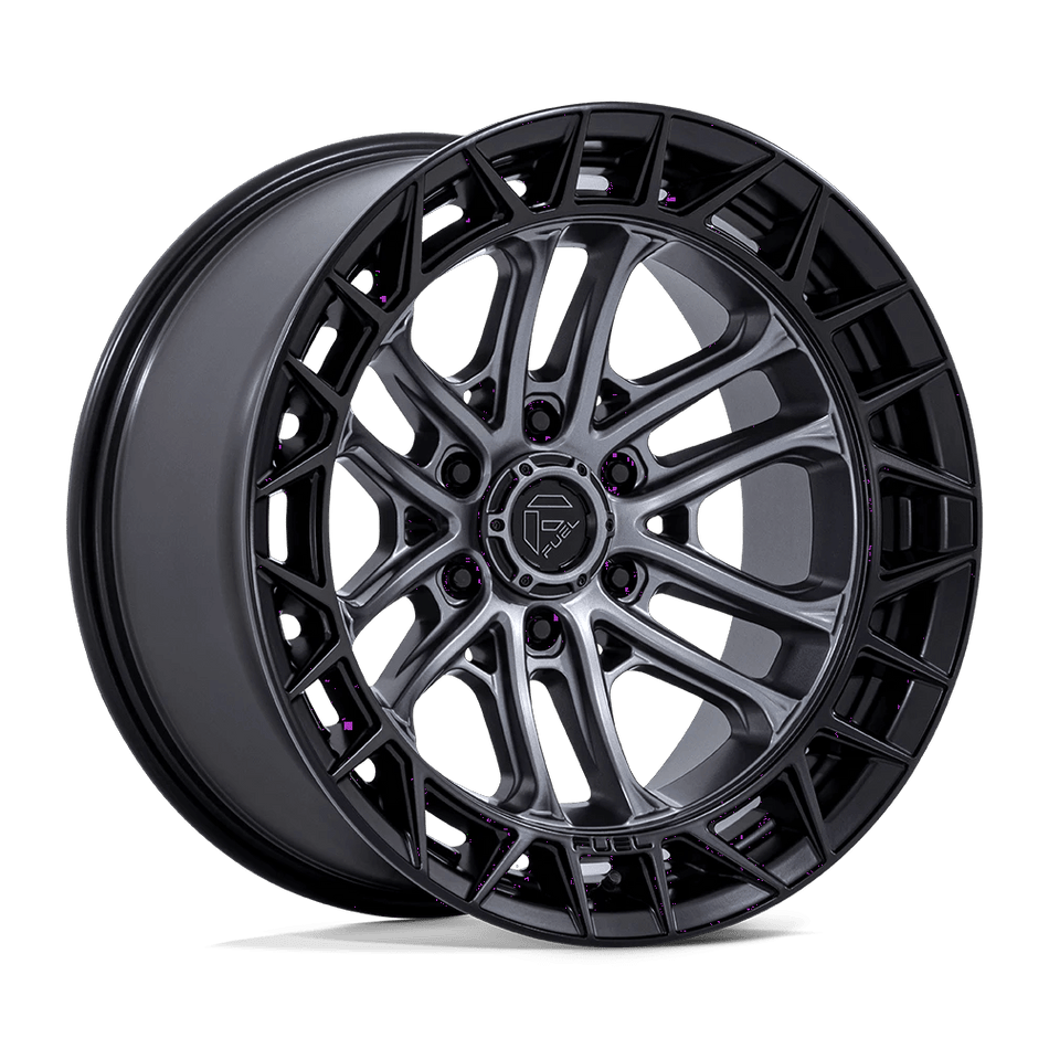 Fuel 1PC FC874 CELSIUS 17x9 ET1 6x139.7 Matte Gunmetal w/ Matte Black Lip