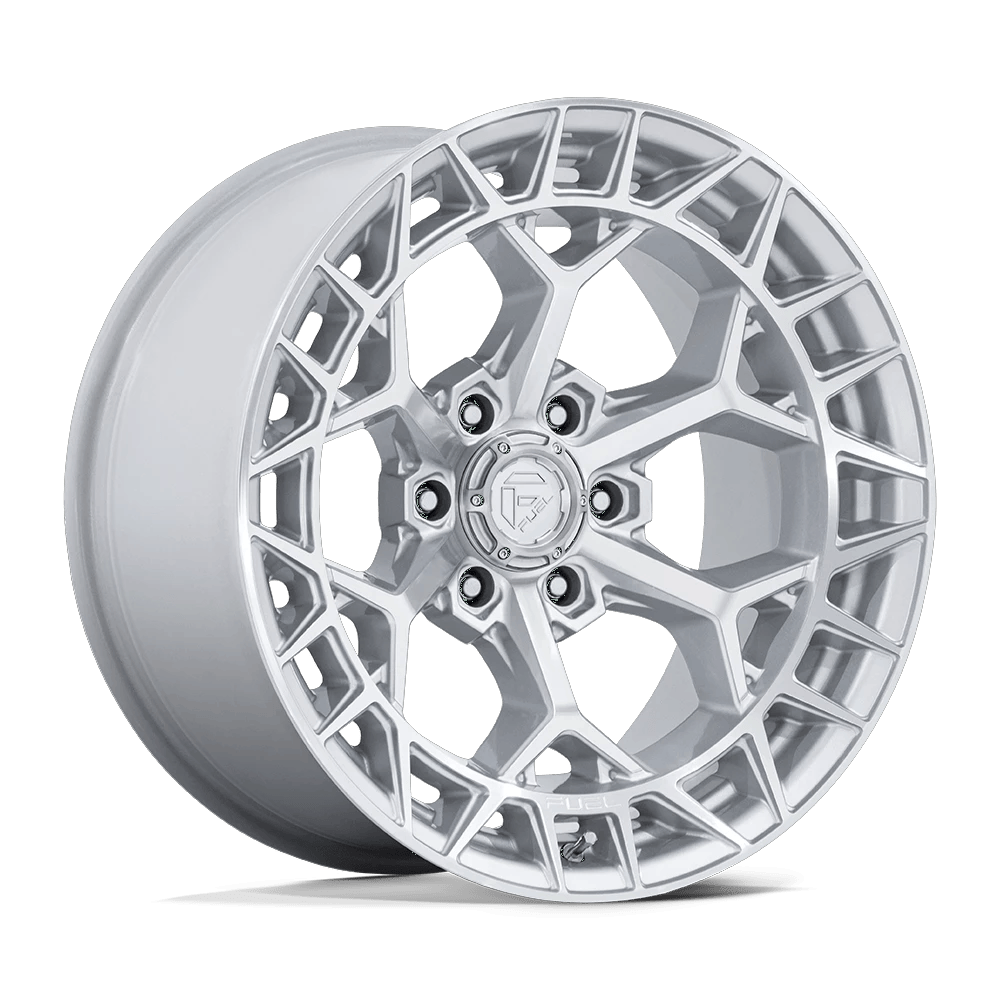 Fuel 1PC FC873 CHARGER 22x12 ET-44 5x127 Gloss Silver w/ Machined Face