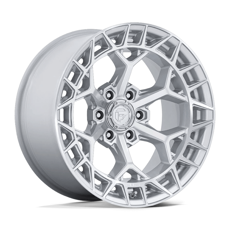 Fuel 1PC FC873 CHARGER 22x12 ET-44 5x127 Gloss Silver w/ Machined Face