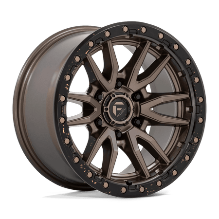Fuel 1PC D681 REBEL 17x9 ET1 6x120 Matte Bronze Black Bead Ring