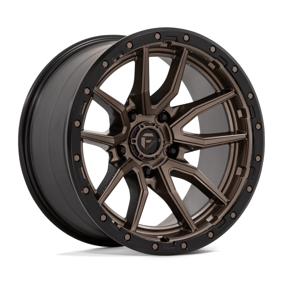 Fuel 1PC D681 REBEL 20x10 ET-18 5x127 Matte Bronze Black Bead Ring