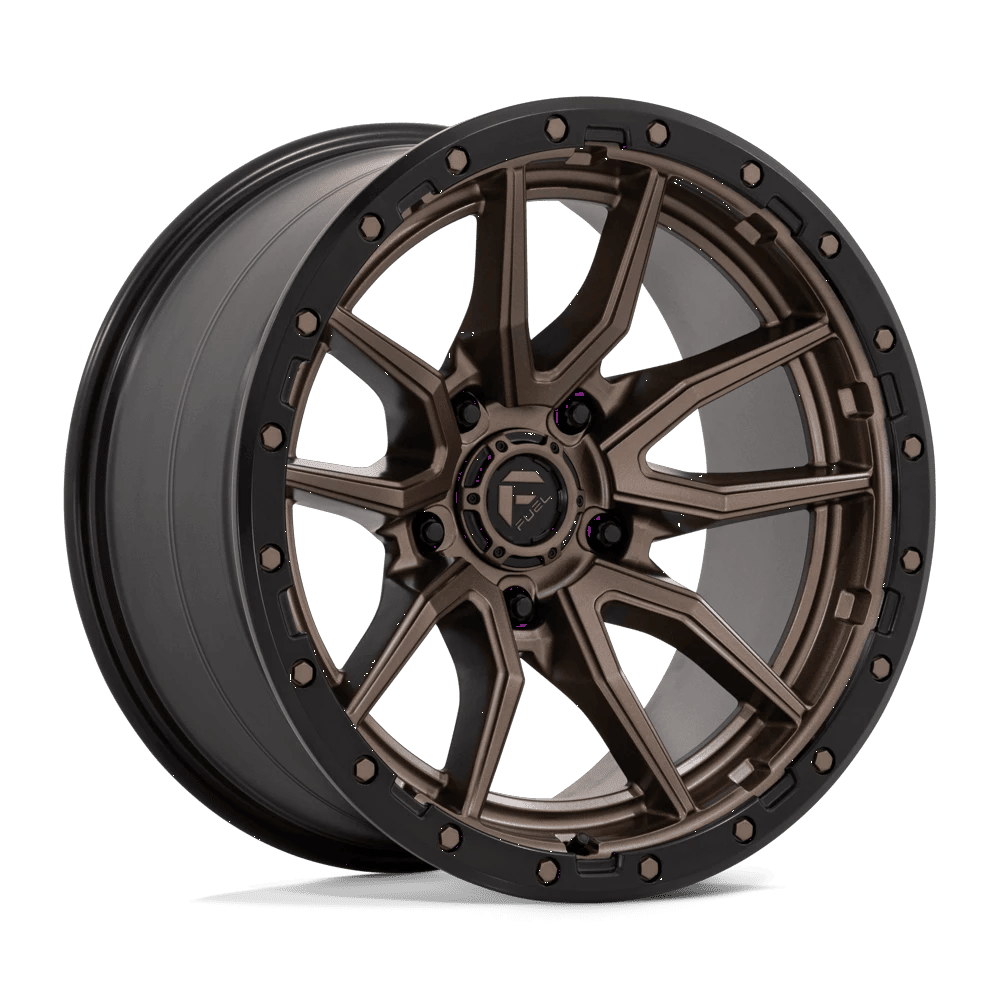 Fuel 1PC D681 REBEL 20x10 ET-18 5x139.7 Matte Bronze Black Bead Ring