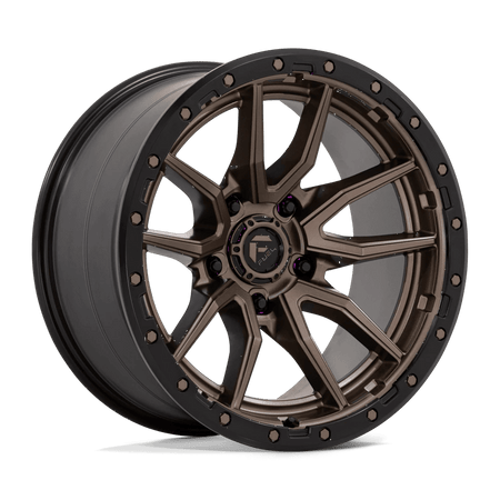 Fuel 1PC D681 REBEL 20x10 ET-18 5x139.7 Matte Bronze Black Bead Ring