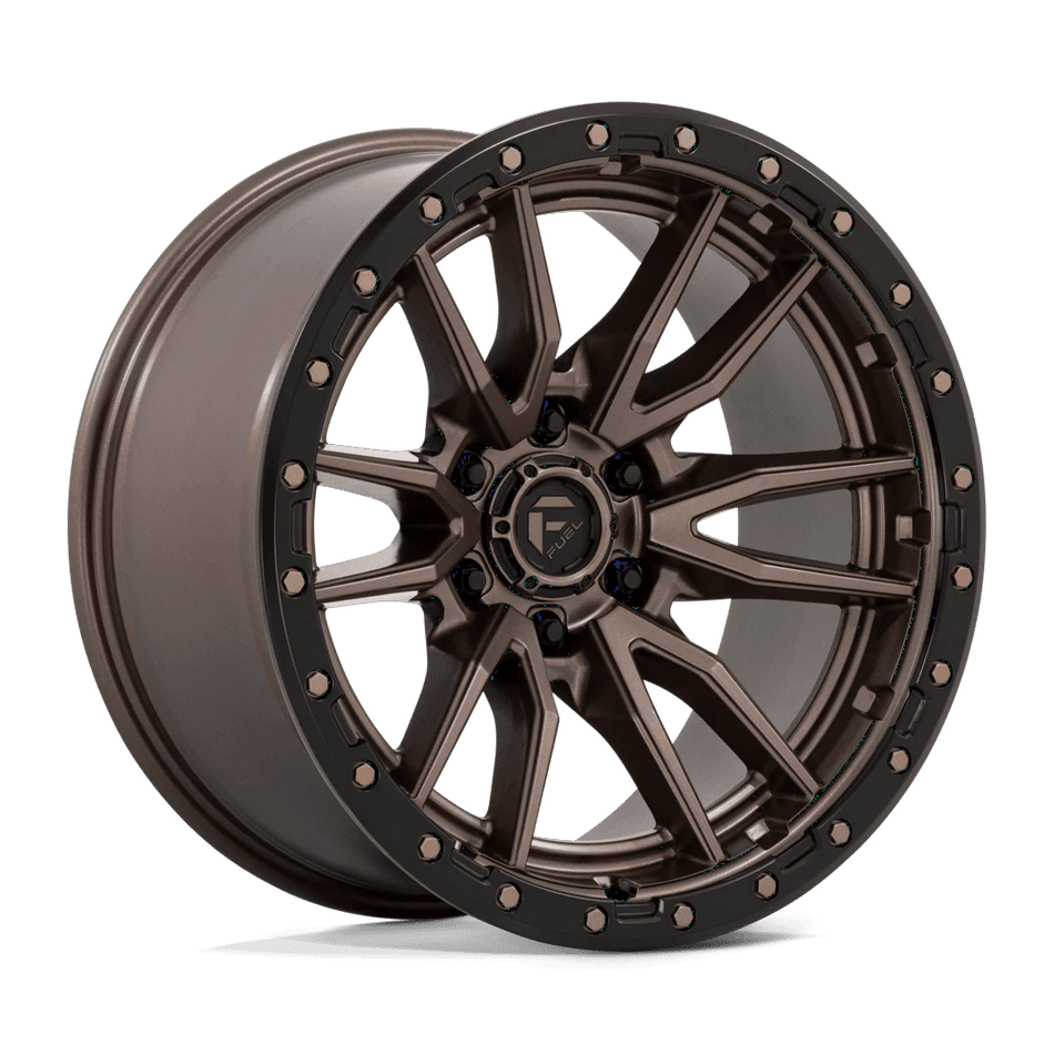 Fuel 1PC D681 REBEL 20x10 ET-18 6x135 Matte Bronze Black Bead Ring