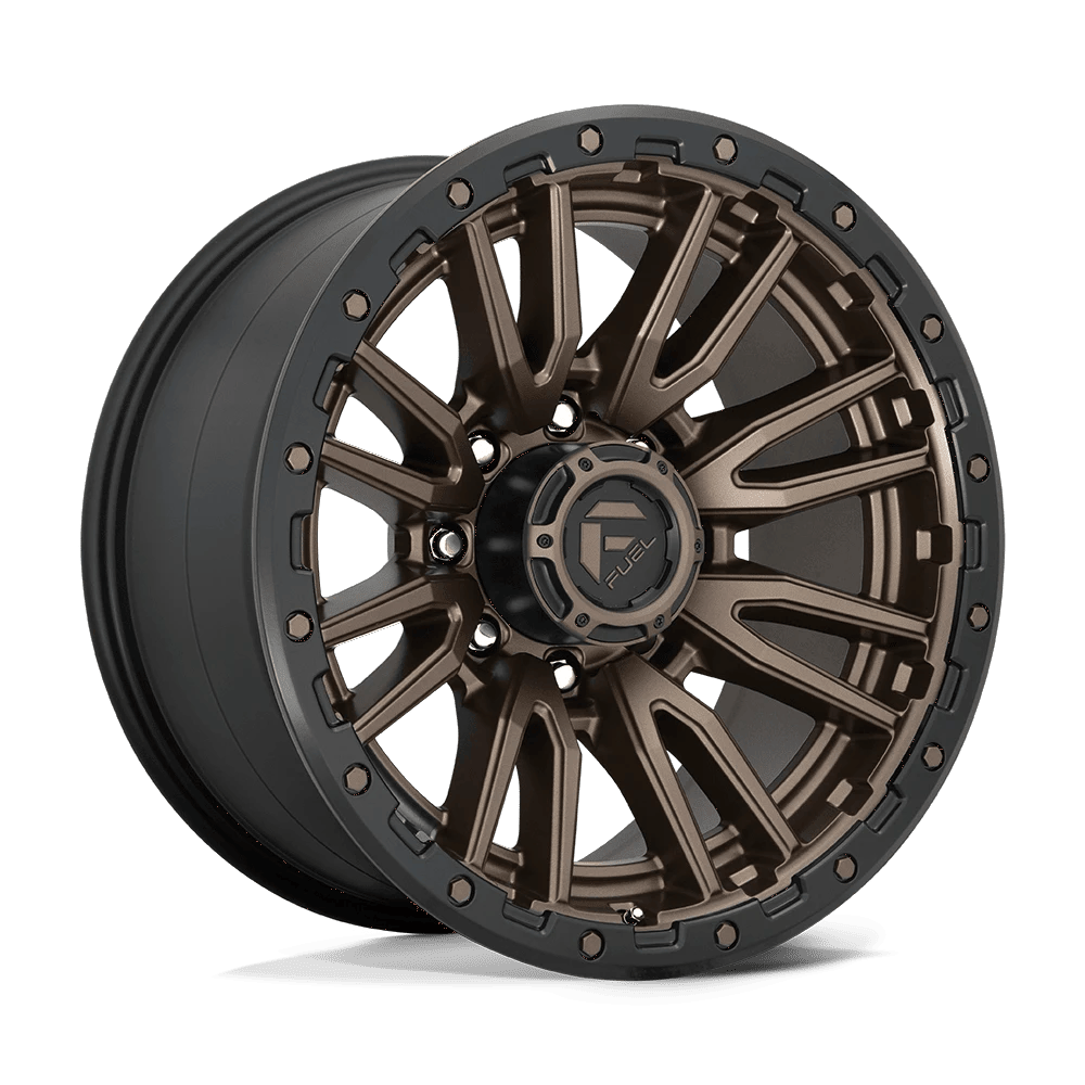 Fuel 1PC D681 REBEL 20x10 ET-18 8x180 Matte Bronze Black Bead Ring