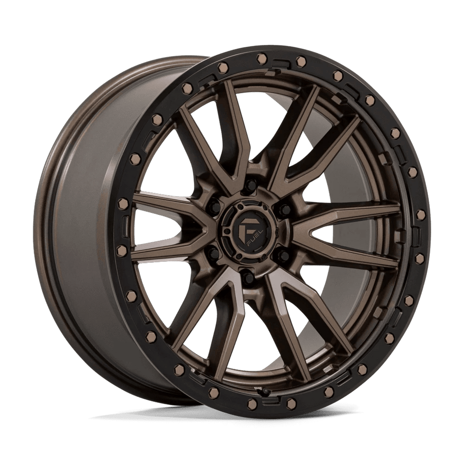 Fuel 1PC D681 REBEL 20x9 ET1 6x114.3 Matte Bronze Black Bead Ring