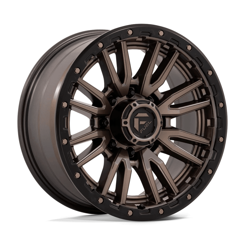 Fuel 1PC D681 REBEL 20x9 ET1 8x180 Matte Bronze Black Bead Ring