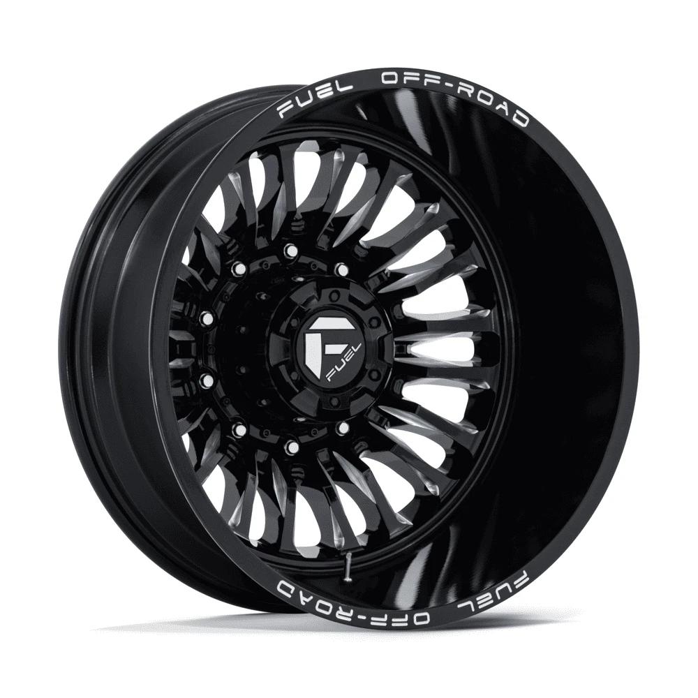 Fuel 1PC D868 ARC DUALLY 22x8.25 ET-201 10x225 Gloss Black Milled