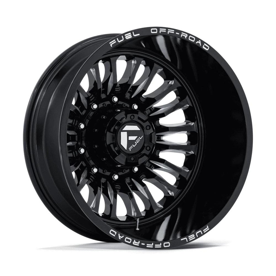 Fuel 1PC D868 ARC DUALLY 22x8.25 ET-201 10x225 Gloss Black Milled