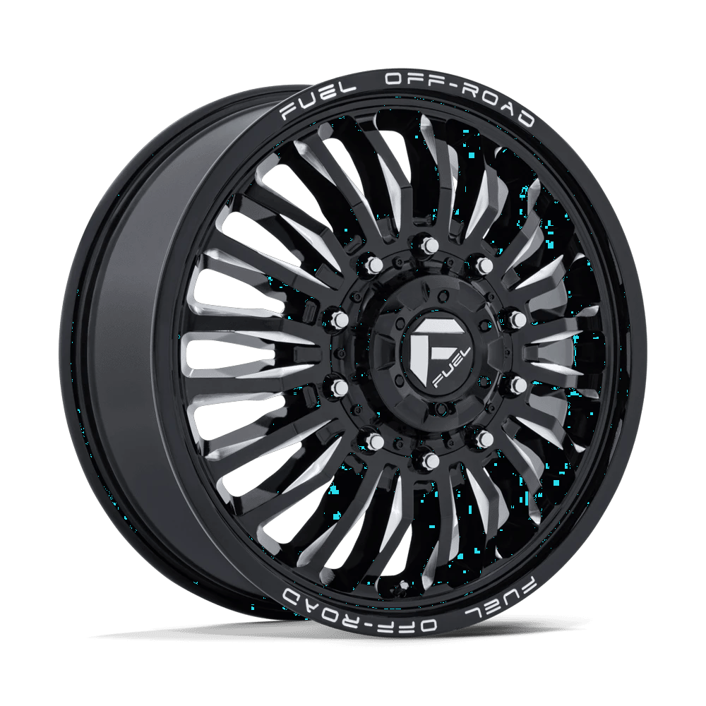 Fuel 1PC D868 ARC DUALLY 22x8.25 ET104 10x225 Gloss Black Milled