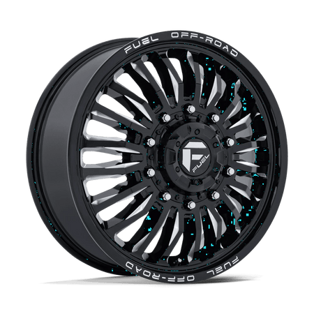 Fuel 1PC D868 ARC DUALLY 22x8.25 ET104 10x225 Gloss Black Milled