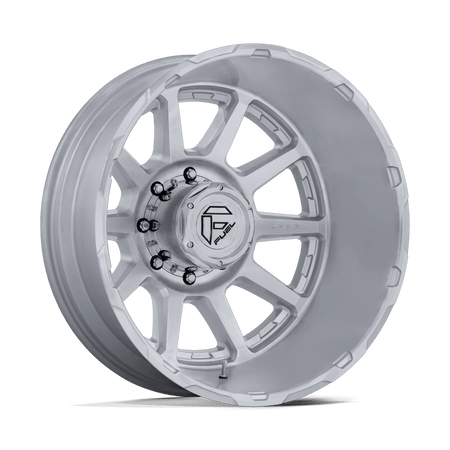 Fuel 1PC D912 CIRCUIT DUALLY 20x8.25 ET-202 10x225 Gloss Silver w/ Machined Face