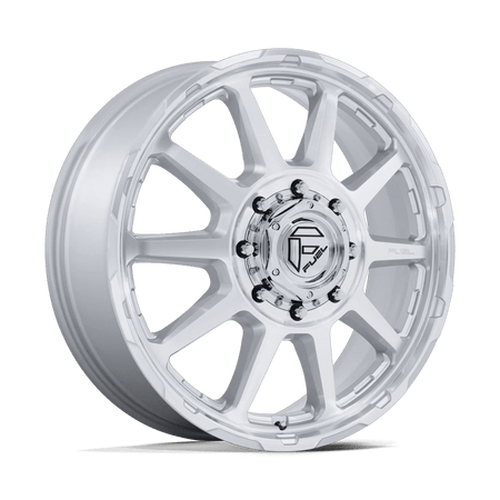 Fuel 1PC D912 CIRCUIT DUALLY 20x8.25 ET105 8x210 Gloss Silver w/ Machined Face
