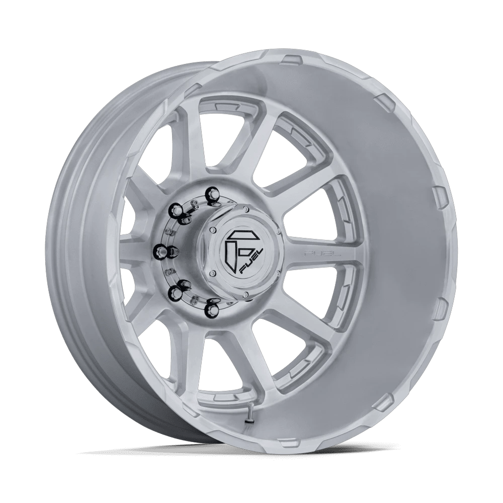 Fuel 1PC D912 CIRCUIT DUALLY 22x8.25 ET-221 8x210 Gloss Silver w/ Machined Face