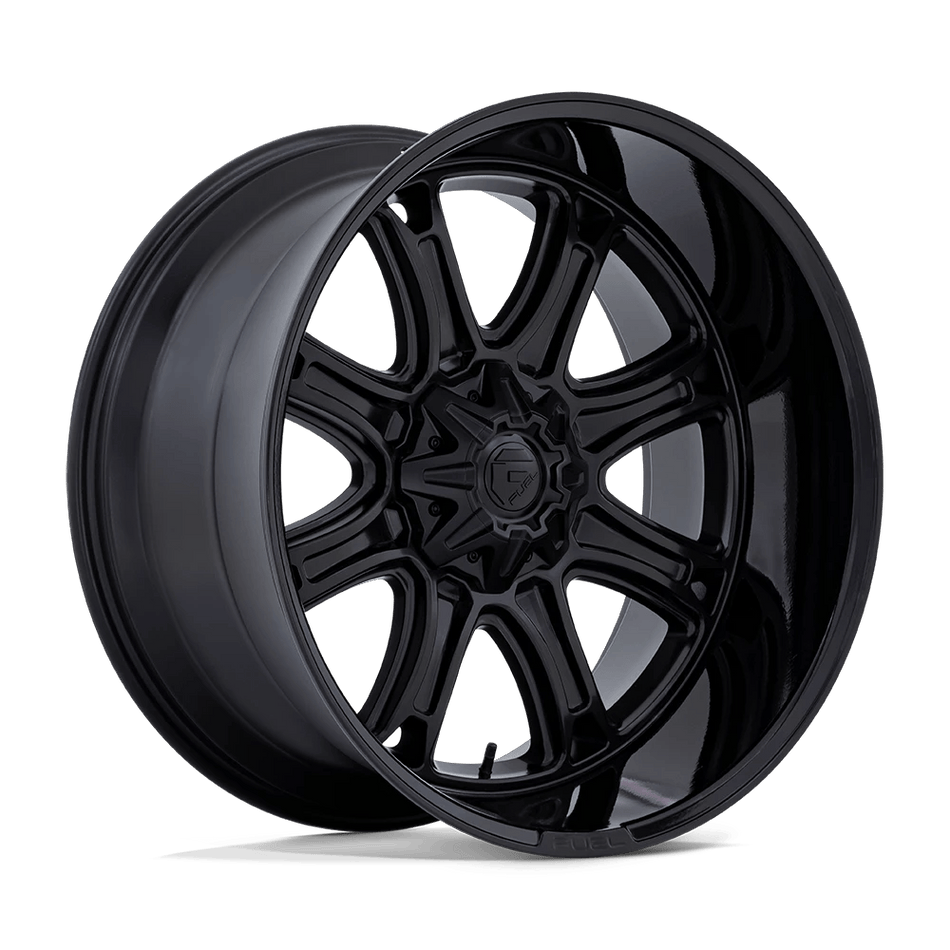 Fuel 1PC DARKSTAR 22x10 ET10 5x127/135 Matte Black w/ Gloss Black Lip